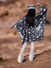 Disco Western Sequin Star Poncho Kimono Sequin Jacket Tassel Fringe Top Festival Clothing Rave Outfit Halloween Costume