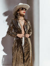 Gold Sequin Maxi Coat, Sequin Festival Jacket, Gold Maxi Kimono, Disco Gold Jacket, Disco Jacket, Western Gold Jacket, Gold Blazer