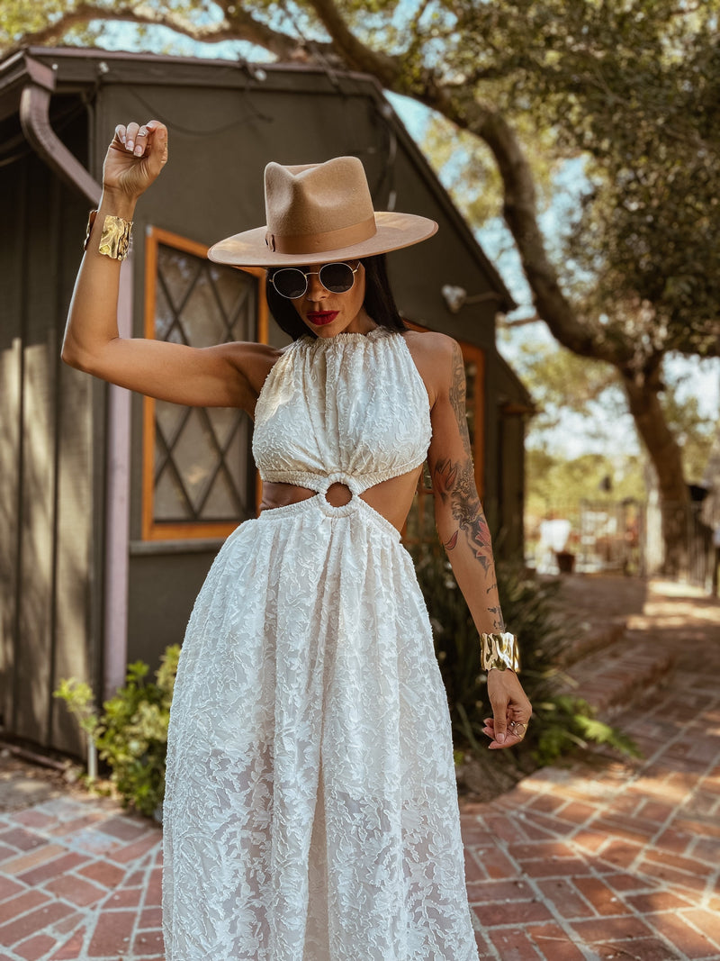 Backless Cutout Wedding Engagement Lace Dress – Gypsy Tale