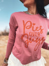 Pink Long Sleeve Funny Thanksgiving T-Shirt