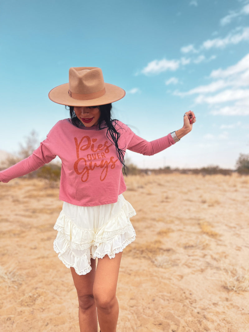 Pink Long Sleeve Funny Thanksgiving T-Shirt