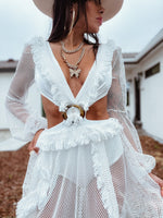 Beach Elopement Cut Out Bali Dress