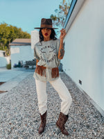 Bohemian Western Wild West Texas Tee Dress