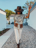 Bohemian Western Wild West Texas Tee Dress