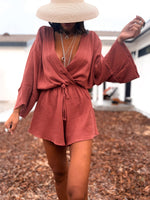 100% Cotton Gauze Kimono Romper