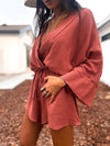 100% Cotton Gauze Kimono Romper