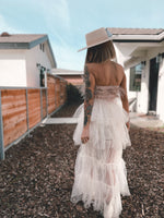 Feather Fringe Suede Crop Top