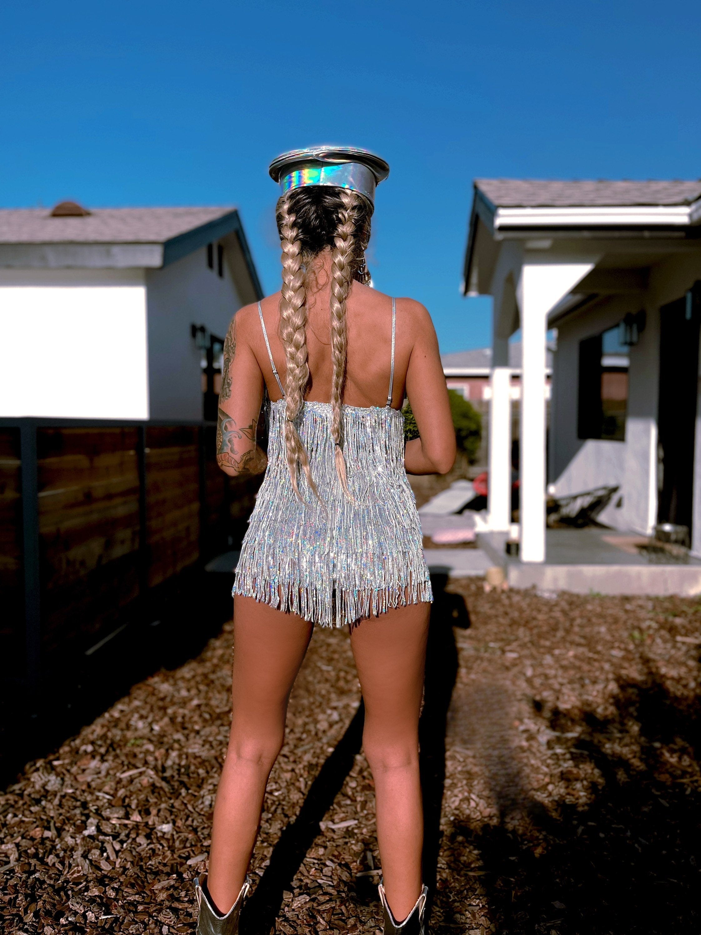 Sequin Fringe Rave Bodysuit – Gypsy Tale