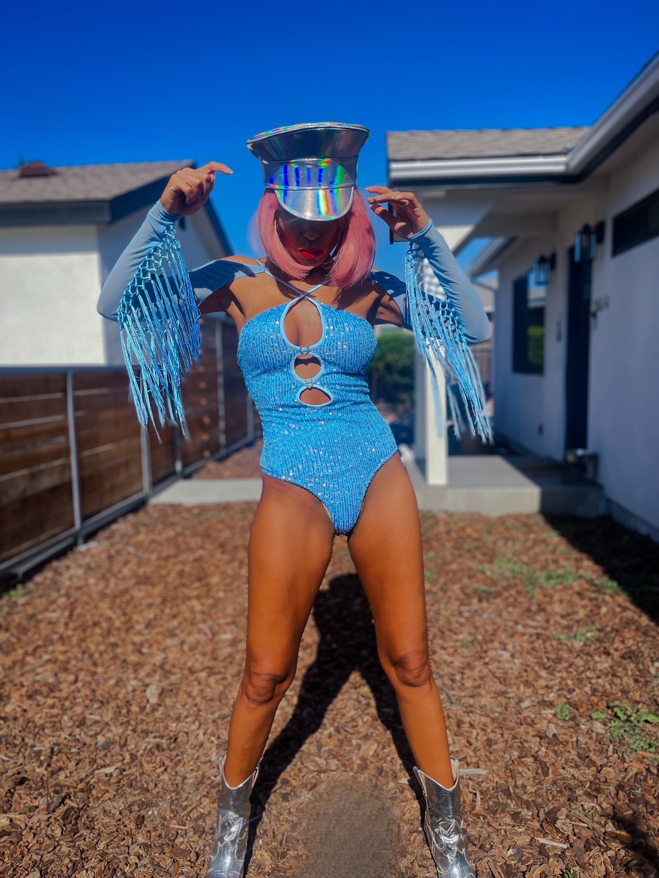 Gypsy Rave Bodysuit, Cute Rave Outfits Women