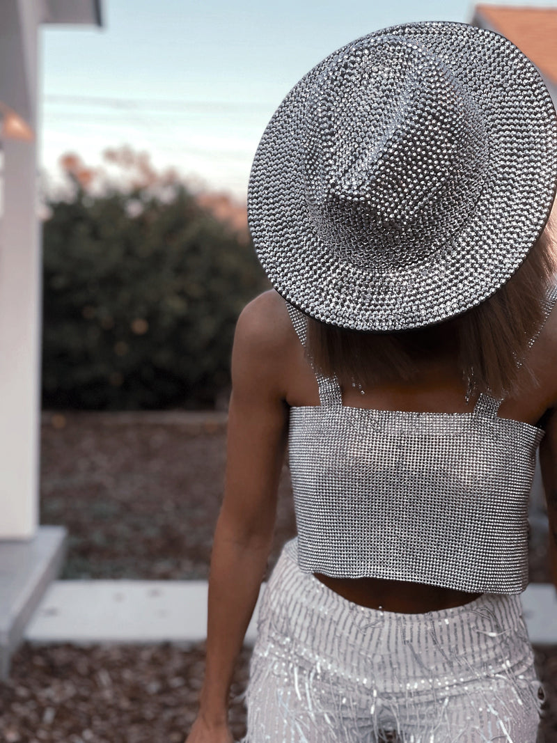 Crystal Rhinestone Disco Cowboy Hat